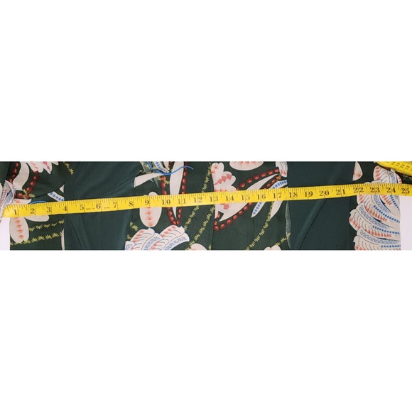 Antthony Original Floral Print Duster Cardigan Open Front Green XL - Picture 8 of 8